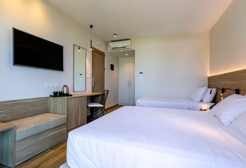 Triple Room Sea View, White Olive Premium Lindos