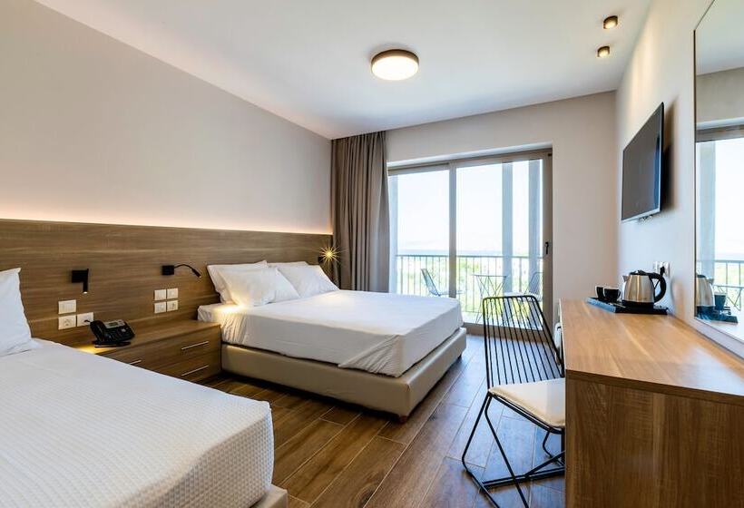 Triple Room Sea View, White Olive Premium Lindos