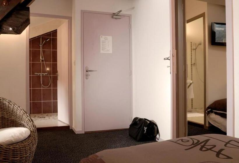 غرفة كومفورت, Logis Hôtel Tante Yvonne & Son Restaurant Semi Gastronomique   Lyon Nord