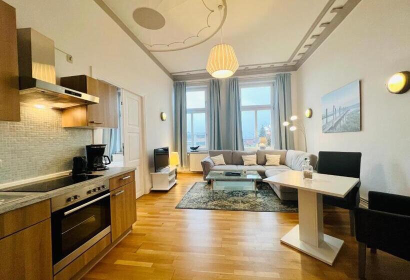 带1个卧室带观景的公寓, Lexow Hotel An De Havenkant