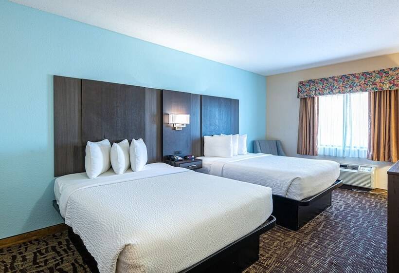 ２ダブルベッドのスタンダードルーム, River Bend Inn  Pigeon Forge