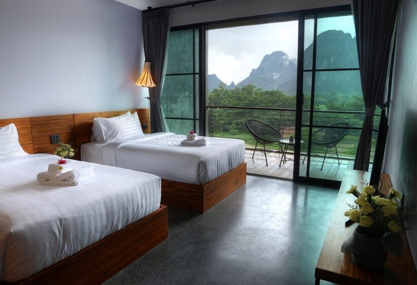 Deluxe-huone, Inthira Vang Vieng