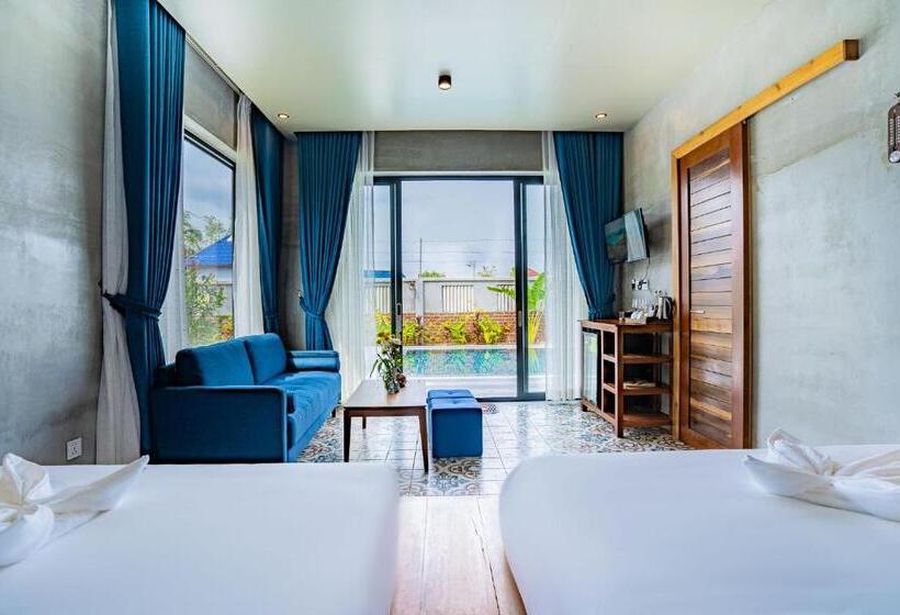 ویلای یک اتاق خوابه با استخر شنا, Kampot Sweet Boutique