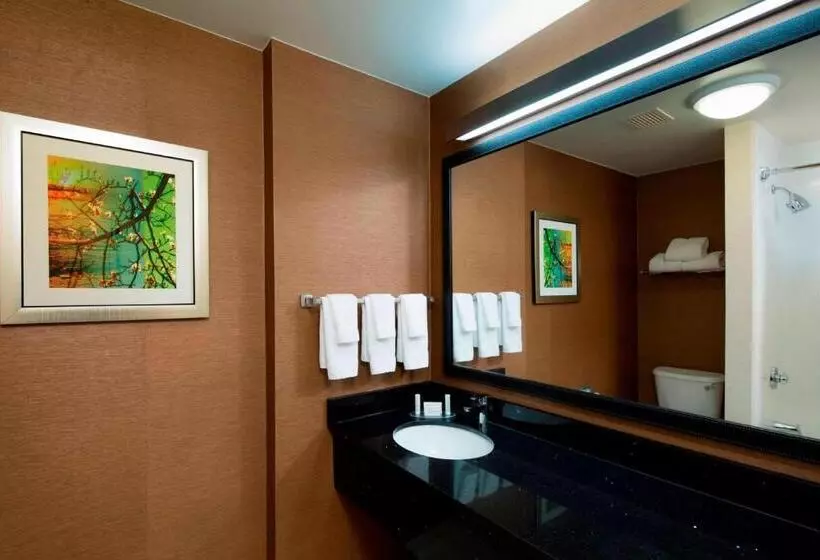 ２ダブルベッドのスタンダードルーム, Fairfield Inn & Suites By Marriott Newark Liberty International Airport