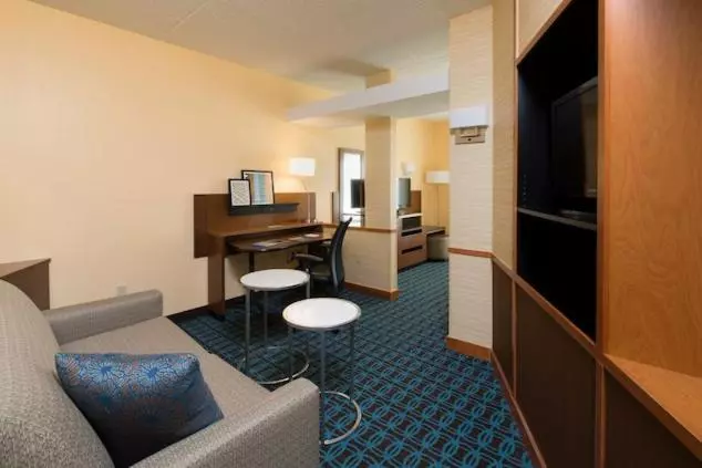 ２ダブルベッドのスタンダードルーム, Fairfield Inn & Suites By Marriott Newark Liberty International Airport