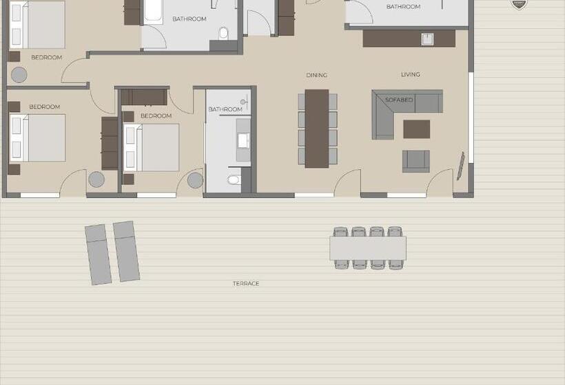 Апартаменты Пентхаус 1 Спальня, Apart Resort Westendorf