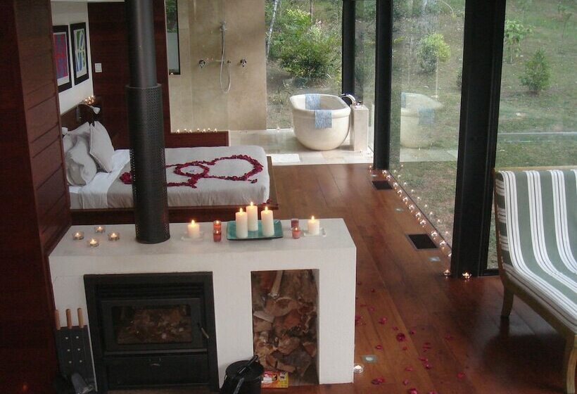 וילה דלוקס חדר שינה 1, Crystal Creek Rainforest Retreat