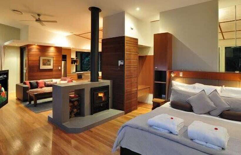 וילה דלוקס חדר שינה 1, Crystal Creek Rainforest Retreat