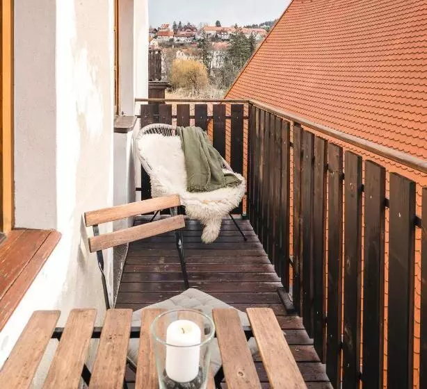 バルコニー付き１ベッドルームアパートメント, Penzion U Náměstí   At The Town Square