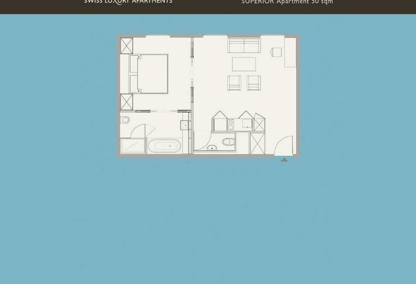 آپارتمان سوپریور 1 خوابه, Swiss Luxury Apartments