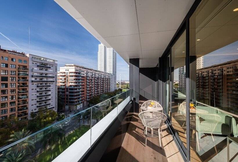 ２ベッドルームデラックスアパートメント, Apartamentos Core Suites Valencia