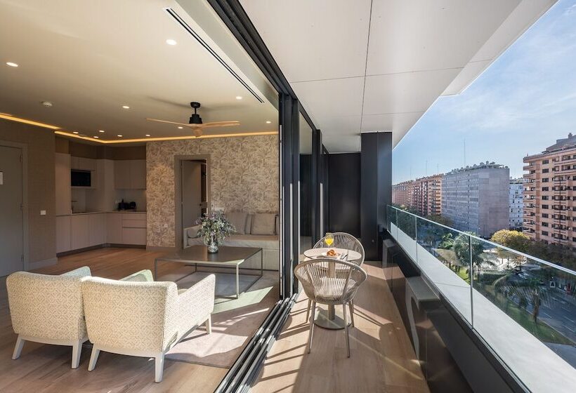 شقة ديلوكس غرفتين نوم, Apartamentos Core Suites Valencia