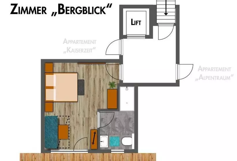 デラックスルーム, Appartement Pension Auhof