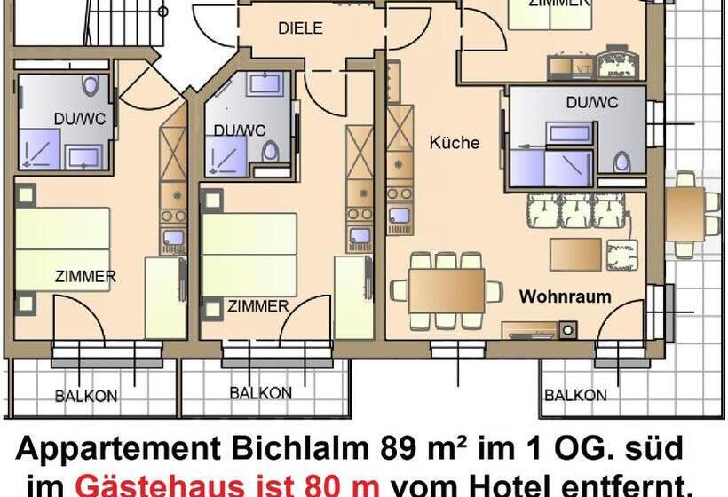 آپارتمان 3 خوابه, Pension Egger