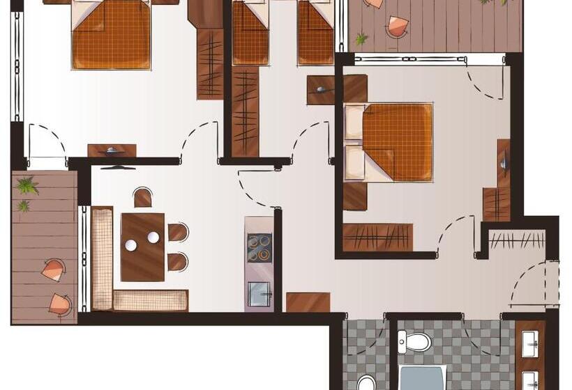 Apartamento 3 Quartos, Pinzger Tux