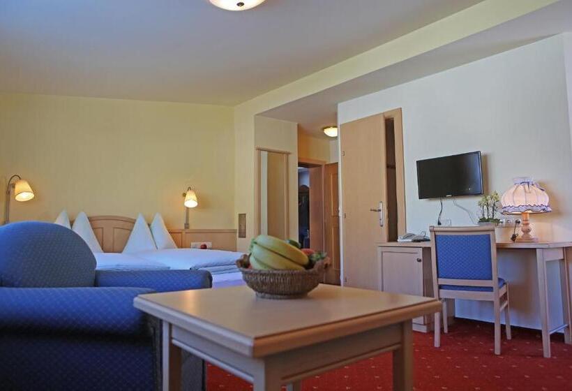 Comfort room with mountain view, Restaurant Gosauerhof