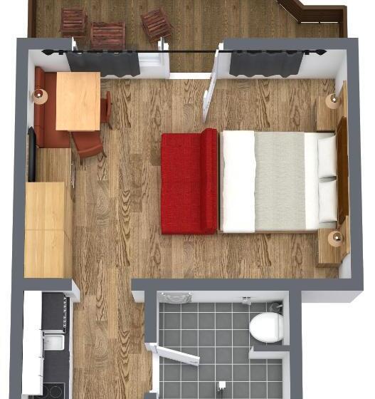 带1个卧室的带阳台的公寓, Birkenhof   Premium Apart & Suites