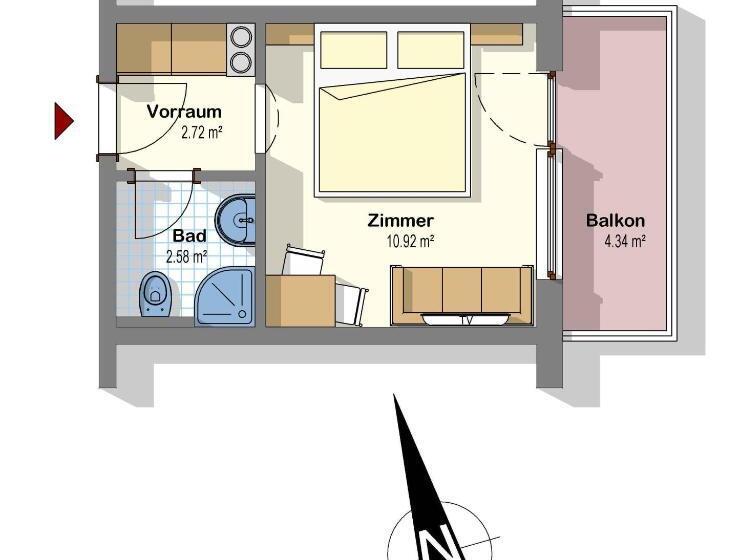 חדר סטנדרט, Pension Alpina