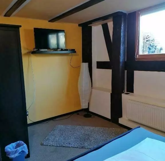 スタンダードシングルルーム, Pension Riverside In Leverkusen Hitdorf Am Rhein Zentral An Der A1 Und 59