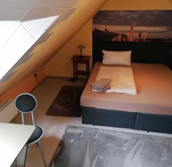 חדר סטנדרט יחיד, Pension Riverside In Leverkusen Hitdorf Am Rhein Zentral An Der A1 Und 59