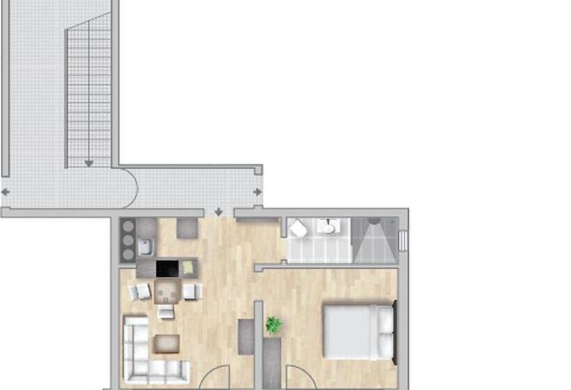 带1个卧室的公寓, Das Schönanger Ferienwohnungen