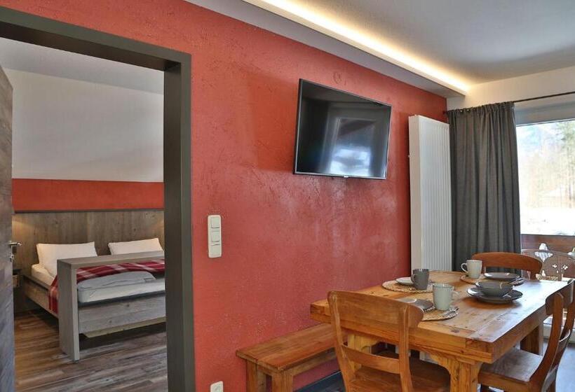 带2个卧室的公寓, Das Schönanger Ferienwohnungen