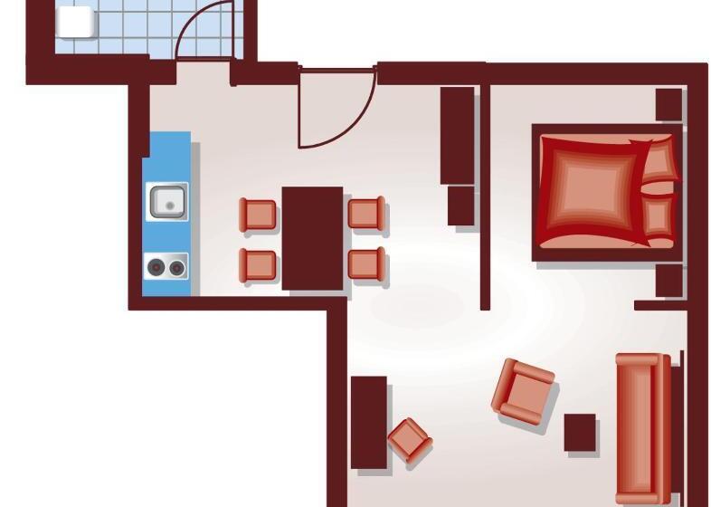 Студия Стандарт, Apartmenthotel Quartier M