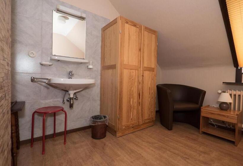 חדר סטנדרד יחיד חדר אמבטיה משותף, Restaurant Johanniskreuz