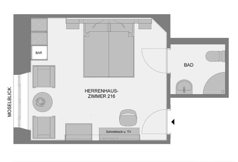 Номер Стандарт Вид на Реку, Weinhotel St. Stephanus