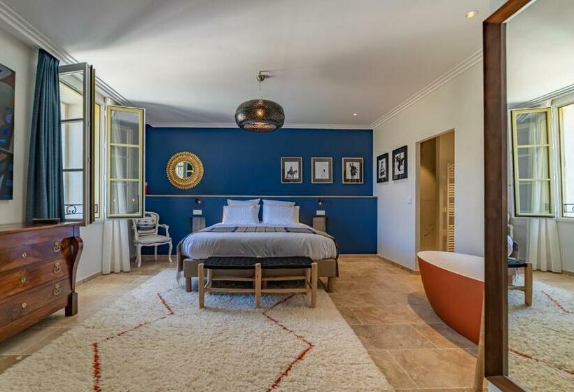 חדר דחוקס עם מיטת קינג, Marcelle En Camargue