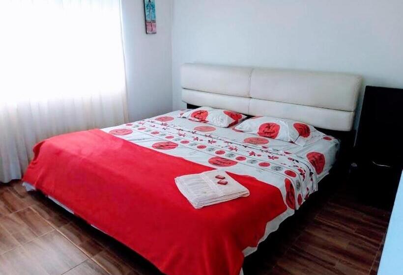 מיטת קינג בסוויטה, Finca Campestre Rancho Alegre