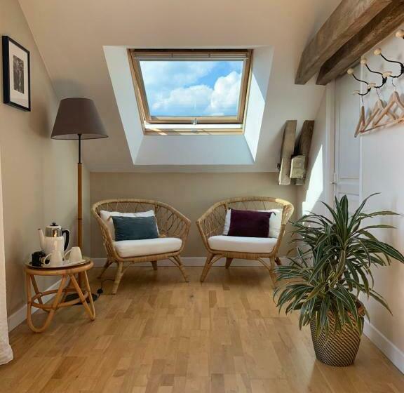 غرفة عائلية مطلّة علي الحديقة, La Grenouillère   Chambre D Hôtes De Charme