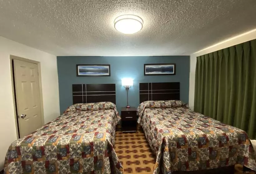 ２ダブルベッドのスタンダードルーム, Lodge Inn Wrightstown  Fort Dix