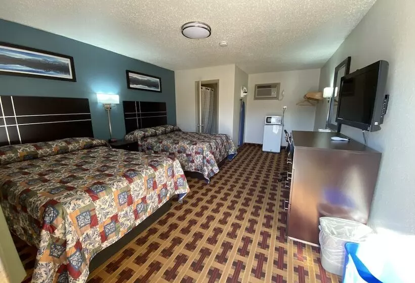 ２ダブルベッドのスタンダードルーム, Lodge Inn Wrightstown  Fort Dix