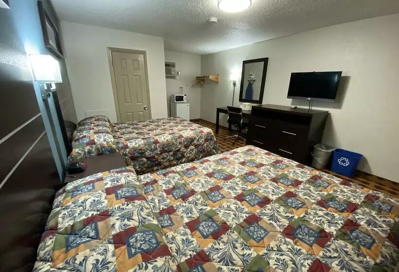 ２ダブルベッドのスタンダードルーム, Lodge Inn Wrightstown  Fort Dix