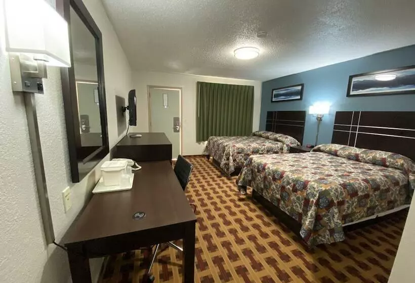 ２ダブルベッドのスタンダードルーム, Lodge Inn Wrightstown  Fort Dix