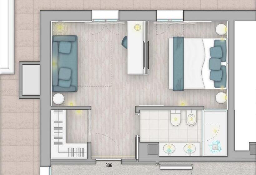 Junior Suite con Balcone, Novecento Suite