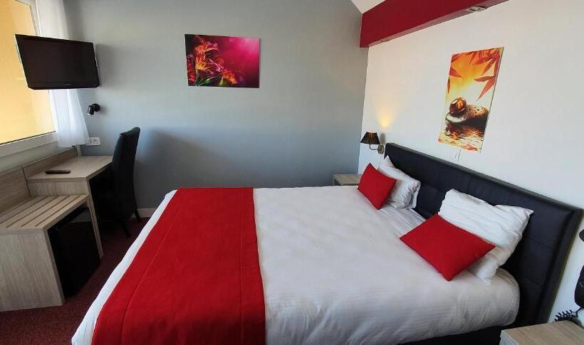 스탠다드 발코니 룸 바다 전망, Hôtel Port Beach