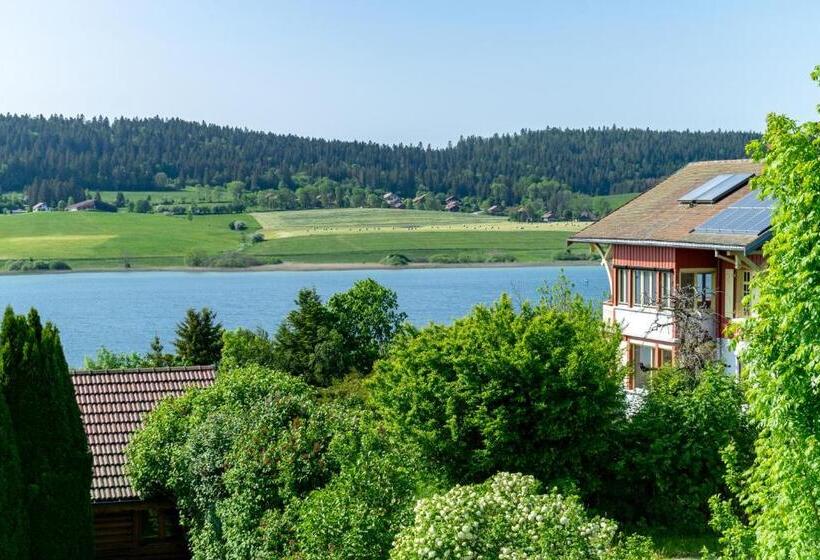 חדר סופריור עם מרפסת, Hôtel Restaurant Le Lac