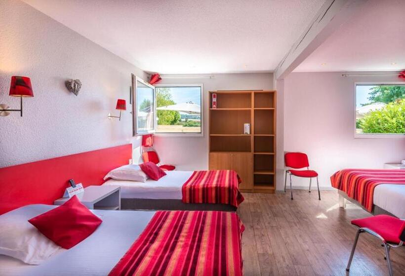 4인용 스탠다드 룸, Les Orchidées , Hôtel & Restaurant