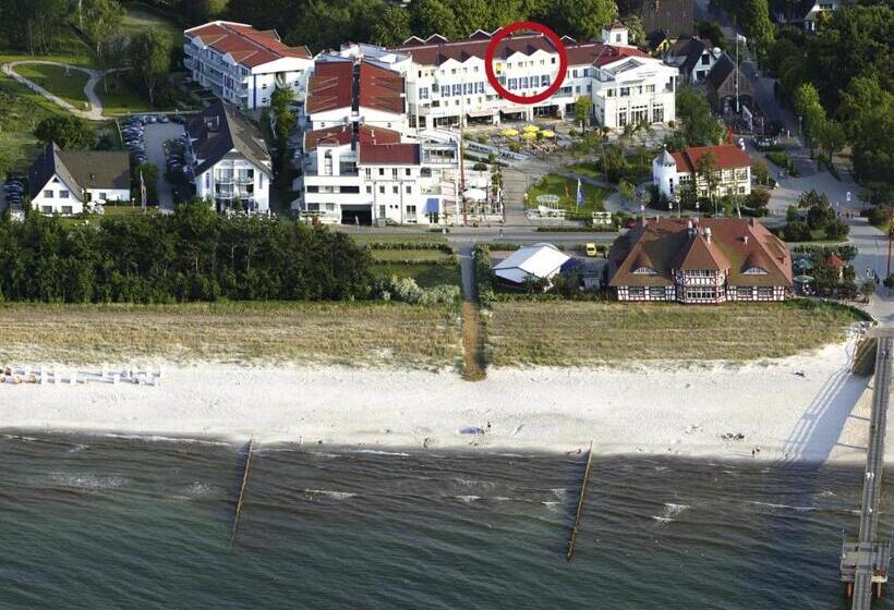 דירת חדר עם נוף לים ומרפסת, & Restaurant Seebrücke