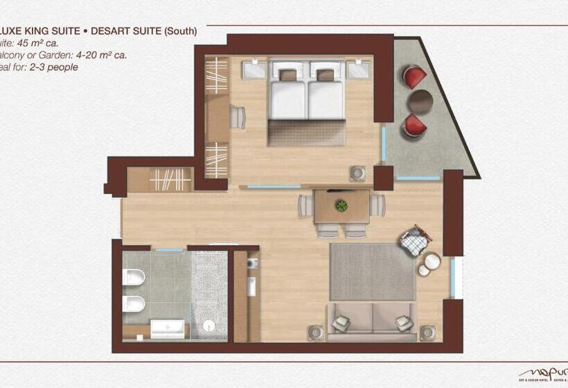 Deluxe Suite King Bed, Art & Design Hotel Napura