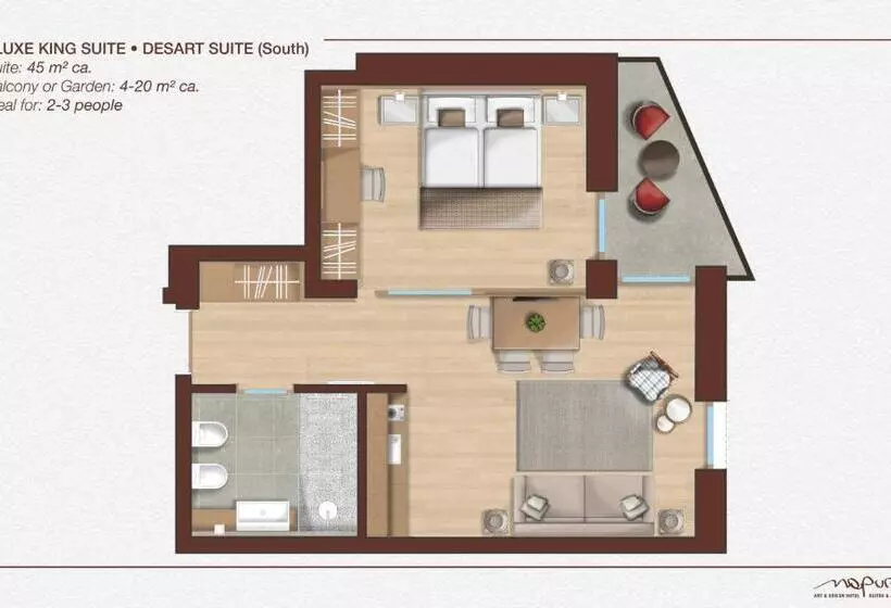 Deluxe Suite King Bed, Art & Design Hotel Napura