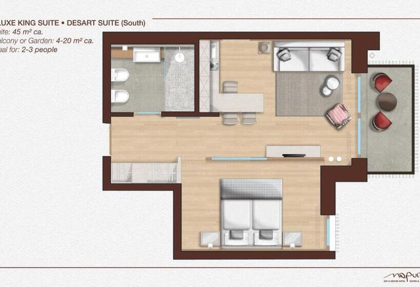 Deluxe Suite King Bed, Art & Design Hotel Napura