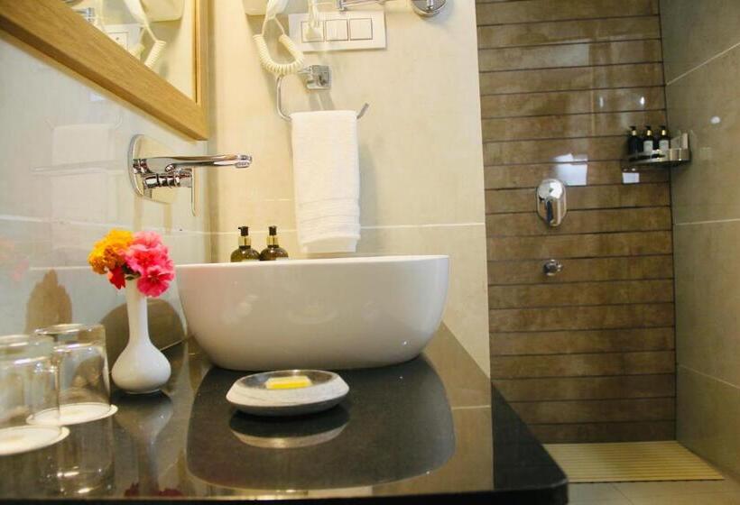 带大床的高级房间, Tree Of Life Eila Art Hotel, Manali