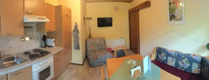 Huoneisto 1 Makuuhuone Terassi, Pension Mühlenheim
