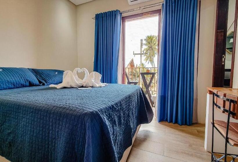 스탠다드 발코니 룸 바다 전망, Pousada Sete Mares