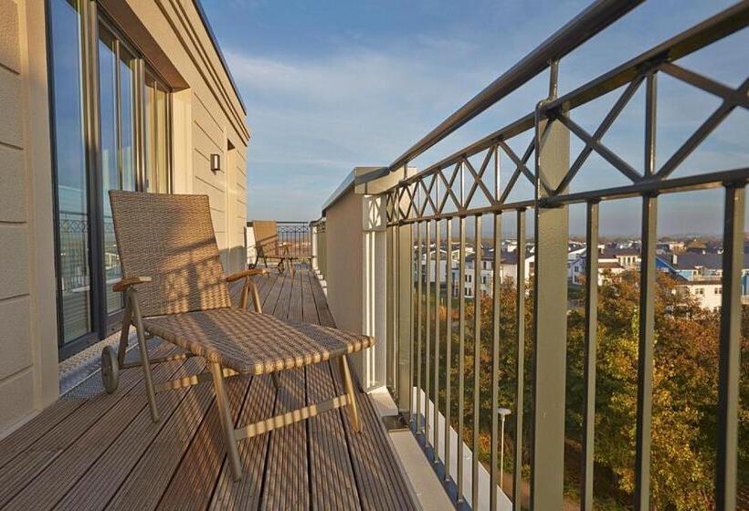Апартаменты 1 Спальня с Террасой, Aparthotel Waterkant Suites Fewos Am Meer Mit Spa