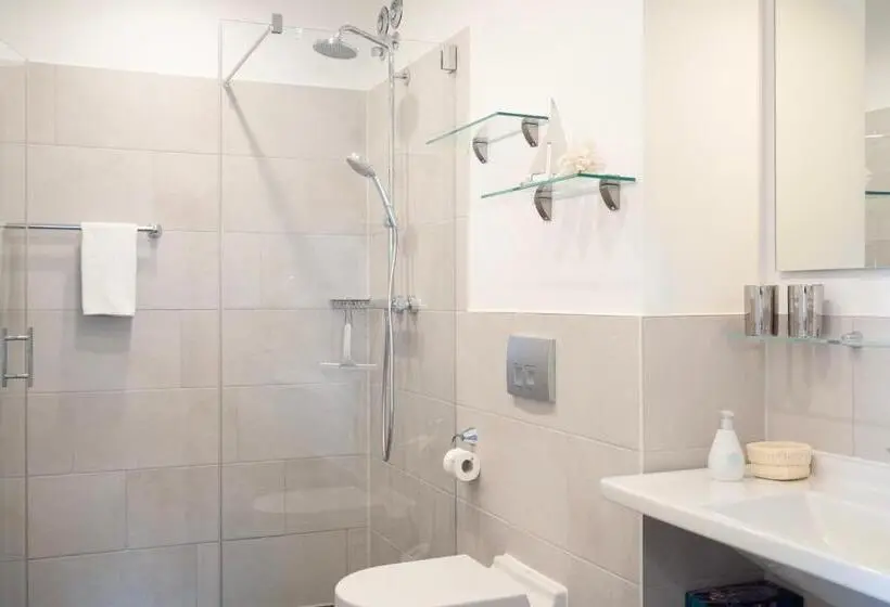 １ベッドルームアパートメント, Aparthotel Waterkant Suites   Fewos Am Meer Mit Spa