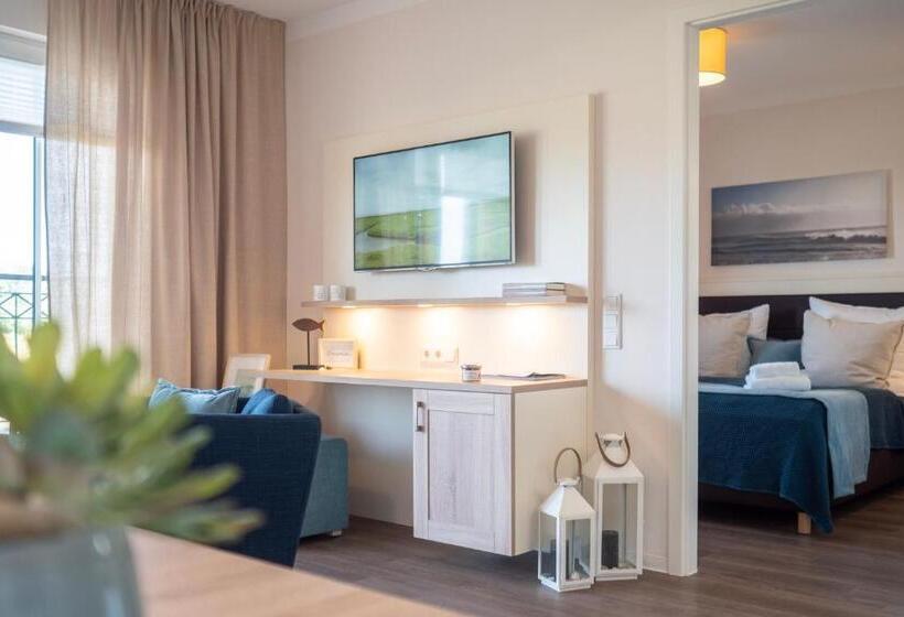 Апартаменты 1 Спальня, Aparthotel Waterkant Suites Fewos Am Meer Mit Spa
